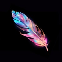 Feather pattern purple nature. AI generated Image by rawpixel.