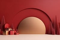 Christmas backdrop ribbon gold gift. AI generated Image by rawpixel.