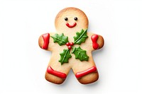 Christmas holly man sugar cookie gingerbread christmas dessert. AI generated Image by rawpixel.