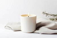 Candle cup mockup lighting textile ceramic. AI generated Image by rawpixel.