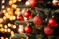 Christmas decoration tree red. AI generated Image by rawpixel.
