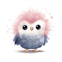 Baby owl animal bird beak. AI generated Image by rawpixel.
