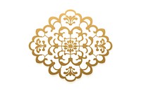 Simple chinese ornament pattern shape gold. AI generated Image by rawpixel.