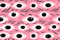 Eyes pattern backgrounds pink. AI generated Image by rawpixel.
