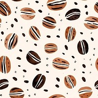 Coffee bean pattern backgrounds repetition. AI generated Image by rawpixel.