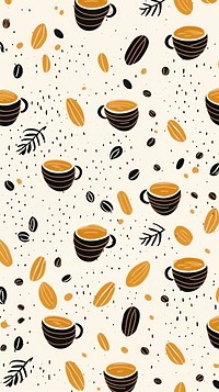 Coffee pattern food cup. AI generated Image by rawpixel.