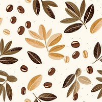 Coffee plant pattern leaf backgrounds. AI generated Image by rawpixel.