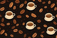 Cute background coffee backgrounds pattern. AI generated Image by rawpixel.