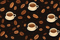 Cute background coffee backgrounds pattern. 