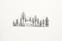 House drawing sketch architecture. AI generated Image by rawpixel.