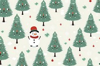 Cute background snowman backgrounds christmas. AI generated Image by rawpixel.