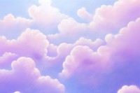 A pastel purple space cloud outdoors nature. AI generated Image by rawpixel.
