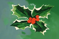 Christmas holly christmas pattern plant. AI generated Image by rawpixel.