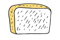Minimal illustration of bread food white background freshness. AI generated Image by rawpixel.