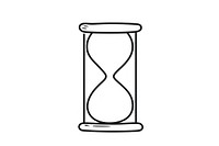 Minimal illustration of hourglass drawing sketch line. AI generated Image by rawpixel.