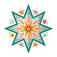 Christmas star ornament art graphics pattern. AI generated Image by rawpixel.