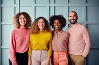 4 people business team smiling adult joy. AI generated Image by rawpixel.