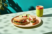 Healthy breakfast sandwich food lunch. AI generated Image by rawpixel.