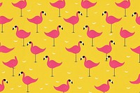 Pink flamigo pattern backgrounds wallpaper. AI generated Image by rawpixel.