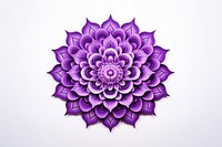 Mandala purple flower inflorescence. AI generated Image by rawpixel.
