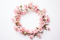 Flower wreath blossom petal plant. AI generated Image by rawpixel.