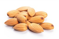 Almond food white background freshness. AI generated Image by rawpixel.