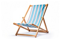Beach chair furniture white background. AI generated Image by rawpixel.