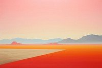 Desert landscape horizon nature. AI generated Image by rawpixel.
