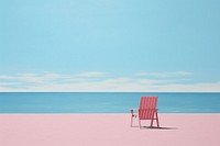 Summer beach furniture outdoors horizon. AI generated Image by rawpixel.