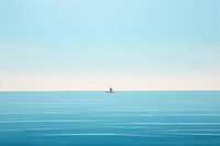 Surfing outdoors horizon nature. AI generated Image by rawpixel.