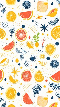 Summer swimswear pattern backgrounds fruit. AI generated Image by rawpixel.