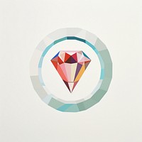 Diamond ring jewelry diamond logo. AI generated Image by rawpixel.