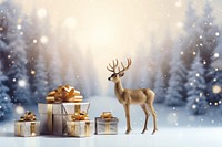 Christmas christmas winter animal. AI generated Image by rawpixel.