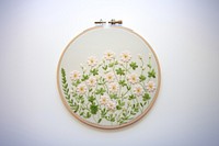 Cute little flower embroidery pattern art. AI generated Image by rawpixel.