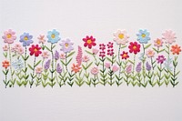 Cute little flowers embroidery pattern arrangement. AI generated Image by rawpixel.