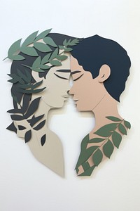Lovely Teen Couple plant love leaf. AI generated Image by rawpixel.