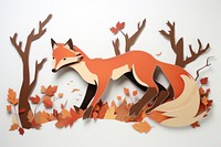 Howling fox mammal plant leaf. AI generated Image by rawpixel.