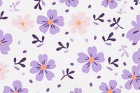 Violet flower pattern backgrounds wallpaper. AI generated Image by rawpixel.