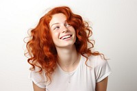 Funny woman laughing adult smile. AI generated Image by rawpixel.
