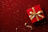 Red gift box backgrounds ribbon paper. AI generated Image by rawpixel.