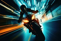 Motorcycle vehicle helmet speed. AI generated Image by rawpixel.