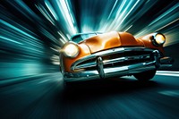 Front view car headlight vehicle speed. AI generated Image by rawpixel.