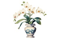 Orchid vintage flower plant. AI generated Image by rawpixel.