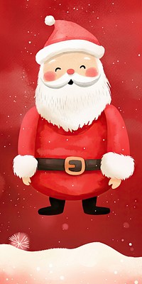 Santa claus winter snow celebration. AI generated Image by rawpixel.