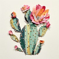 Prickly pear art cactus plant. AI generated Image by rawpixel.