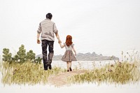 Walking adult hand togetherness. AI generated Image by rawpixel.