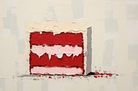 Red Velvet Cake cake dessert art. AI generated Image by rawpixel.