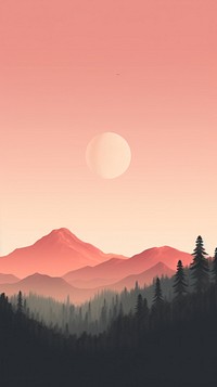 Nature view landscape astronomy mountain. AI generated Image by rawpixel.