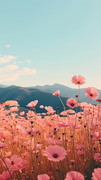 Flower landscape outdoors nature plant. AI generated Image by rawpixel.