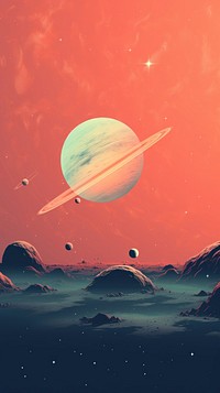 Space art astronomy space outdoors planet. AI generated Image by rawpixel.